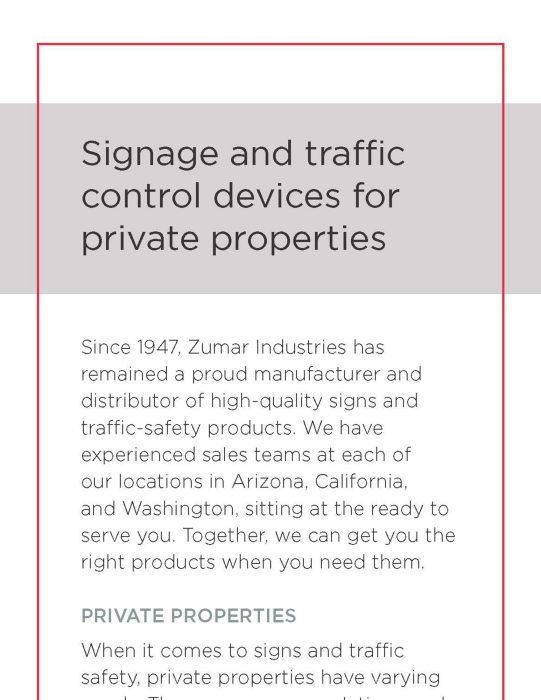 Signage traffic control devices