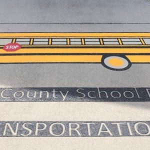 Preform school bus marking