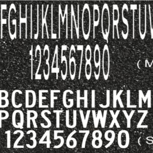 Preform letters and numbers examples