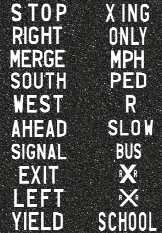 Preform letters and numbers examples